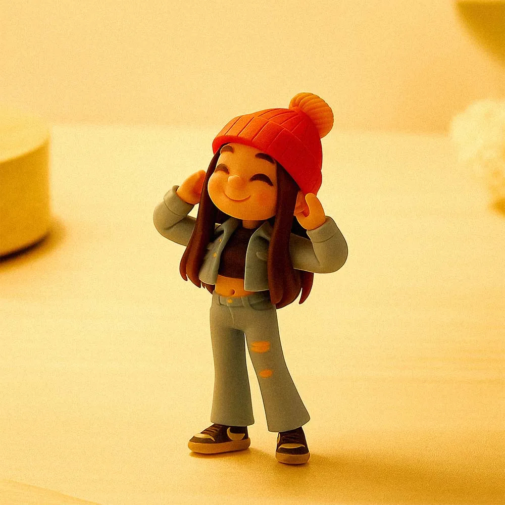 Custom 3D figure for couples — personalized mini figure gift