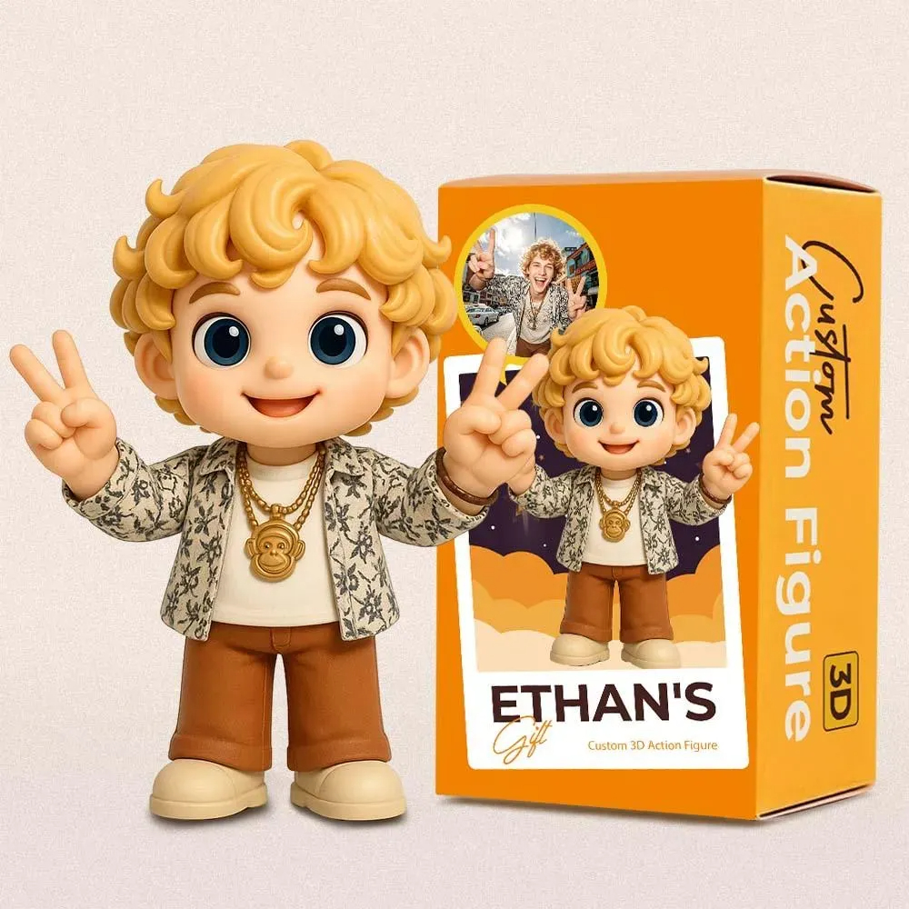 Custom 3D figure gift box — photo packaging
